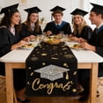 thumbnail image 6 of FENGGHAO Class of 2026 Graduation Table Runner Congrats Grad College High School Party Decor Linen-Like Polyester 13x72 Inch, 6 of 7