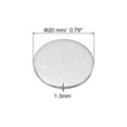 thumbnail image 2 of Uxcell 20mm Steel Disc, 100pcs Round Metal Stamping Blanks Tags Circle Metal Strike Plate DIY, 0.79in, 2 of 6