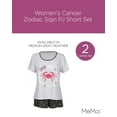 thumbnail image 2 of MeMoi Women's Cancer Zodiac Sign PJ Short Set - Womens - Female, 2 of 7