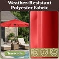 thumbnail image 6 of Pure Garden 10FT Patio Umbrella - Auto Tilt and Vented Canopy (Terracotta), 6 of 10