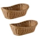 thumbnail image 1 of 2x cesta tejida de mimbre ovalada, cesta para pan, cesta para servir, cesta de almacenamiento de 11 pulgadas Compatible con alimentos, frutas, Cosme, 1 of 5