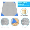 thumbnail image 4 of Amerteer Outdoor Picnic Blanket (79" x 55") -Compact, Lightweight, Sand Proof Pocket Blanket Best Mat for The Beach, Hiking, Travel, Camping, Festivals with 4 Stakes& 1 Carabiner, 4 of 7