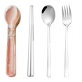 thumbnail image 4 of Spoons and Forks Set Stainless Steel Stainless Steel Portable Cutlery Three-Piece Set Fork Spoon Chopsticks Cutlery Gold Spoons and Forks Set Plastic Plastic Spoons and Forks Set, 4 of 9