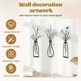 thumbnail image 2 of Metal Flowers Wall Arts Metal Vase Wall Art,Rustic Farmhouse Decor Colorful 14x6 in Floral Decor, 2 of 11