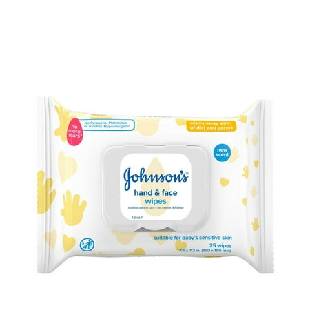 Johnson's Hand & Face Wipes (Best Hand And Face Wipes For Baby)