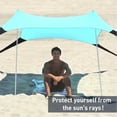thumbnail image 1 of Sol Shade - Portable Easy Pop Up Beach Stretch Fabric Sun Shade Tent Canopy - Modern Design and Easy Set Up, 1 of 7