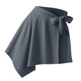 thumbnail image 7 of Women's Two Way Convertible Yoga Skirt, Wrap Around Waist Skirt or Neck Poncho, Lightweight Sports Cover Up Skirt for Beach, Yoga and Daily Sun Protection Dark Gray A, 7 of 7