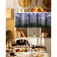 thumbnail image 3 of Valances for Windows Thanksgiving Fall Rod Pocket Cafe Window Treatments Valance Curtains for Kitchen Bathroom Laundry Basement Windows 54"x18", 3 of 6