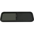 thumbnail image 2 of FETCOI RV Window Teardrop Universal Black Horizontal Sliding Window for RV with Sheet Metal Thickness of 2-6mm/0.08-0.24inch or 48-55mm/1.89-2.17inch, 2 of 9