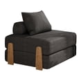 thumbnail image 1 of Sillón Convertible Portátil con Cojín gris oscuro S, 1 of 8