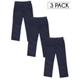 thumbnail image 2 of 3 Pack Boy's Stretch Slim Fit School Uniform Chino Pants, 2 of 7