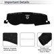 thumbnail image 3 of Cubierta de tablero de consola central Unique Bargains para Mercedes Benz Clase M GLE-Clase W166 2012-2019, alfombrilla antideslizante de poliéster y silicona, 3 of 7