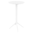 thumbnail image 1 of Siesta ISP122-WHI 24 in. Sky Round Folding Bar Table, White, 1 of 1