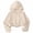 Beige, variant on BFHHFA Girls Hooded Jackets Full-Zip Long Sleeve UV Protection Jacket Lightweight Jacket with Pockets for Girls Szie 5- 14 Years
