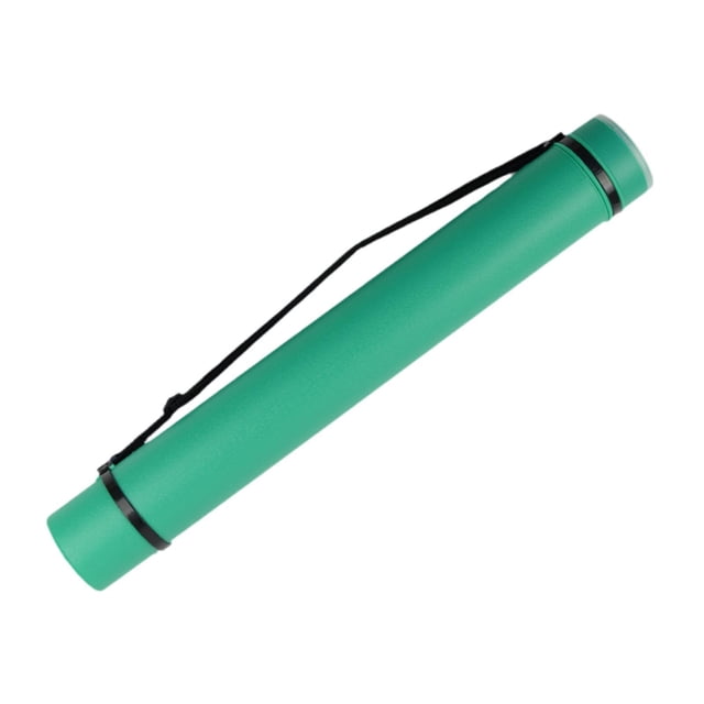 Tubo extensible para carteles Tubo para sujetar carteles Contenedor para ilustraciones con correa Tubo para transportar carteles Tubo para almacenar Verde