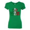 thumbnail image 2 of Wild Bobby Mexican Queen Latin Pride Women Slim Fit Junior Tee, Kelly, Small, 2 of 5