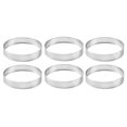thumbnail image 1 of 6X Moldes Redondos Agujero Acero Inoxidable para Tartas 20 cm Anillo de Tarta de Pastel de Mousse Postre de Pizza Molde, 1 of 5