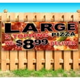 thumbnail image 2 of Large 2 Topping Pizza 8.99 13 oz Vinyl Banner With Metal Grommets, 2 of 5