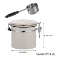 thumbnail image 2 of Milisten Stainless Steel Airtight Coffee Bean Canister in Beige 1 Set 4.7In, 2 of 8