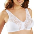 thumbnail image 2 of CHUANK Womens Pure Comfort Wireless Lace Longline Bralette Convertible Bras Black 2X-Large, 2 of 8