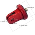 thumbnail image 2 of OUNONA 3pcs Aluminum Alloy Camera Screw Mount Adapter Brackets Assorted Colors, 2 of 8