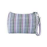 Shirley Temple-Touch Up Insulated Cosmetics Bags with Removable Wristlet, Houndstooth - Large