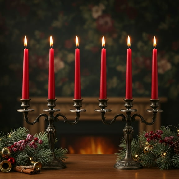 Ekuci 10" Ivory Taper Candles - 8 Pack Classic Dripless Candlesticks for Decor, Weddings, Dinners