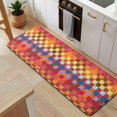thumbnail image 5 of Colorful Geometric Pattern Kitchen Rug Mat,Kitchen Runner Rugs Non Skid Washable,Decorative Kitchen Floor Mats for Kitchen,Sink,Laundry,17"x47.2", 5 of 7