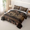 thumbnail image 3 of meiyoeat Wild Animal Mallard Bed Spread Queen,Rustic Camo Wood Print Queen Coverlet Set For Kids Boys,3pcs, 3 of 7