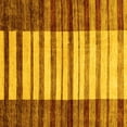 thumbnail image 1 of Ahgly Company Indoor Square Abstract Yellow Modern Area Rugs, 4' Square, 1 of 4