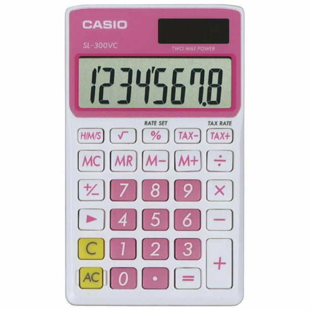 pink casio calculator whsmith