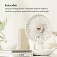 thumbnail image 3 of Ventilador eléctrico de escritorio Billuyoard enfriador de aire portátil bajo ruido Blanco, 3 of 6