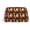 Gold, variant on Waterproof PU Leather Toiletry Cosmetic Bag Turkey For Thanksgiving Portable Travel Makeup Organizer Bag for Women Gold