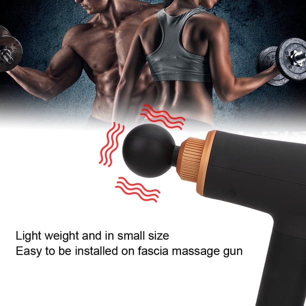 7pcs 19mm Calibre Fascial Gun Reemplazo Cabezales de masaje Relajación corporal Fascia Masajeador Pistola de reemplazo Cabeza 7 Juego de cabezales de masaje para aliviar el dolor de espalda Ecomeon no