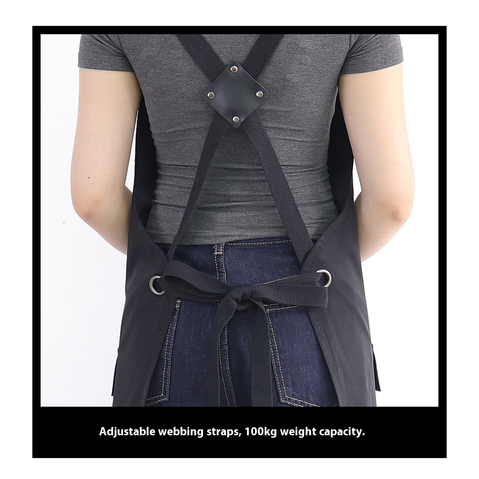 Multi-Use Work Smock for Artists Cooks Stylists Polyester with XL Pockets, Unisex Protective Apron