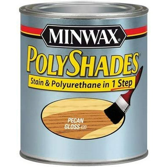 Minwax Stain And Polyurethane Finish Gloss Pecan 1 Qt