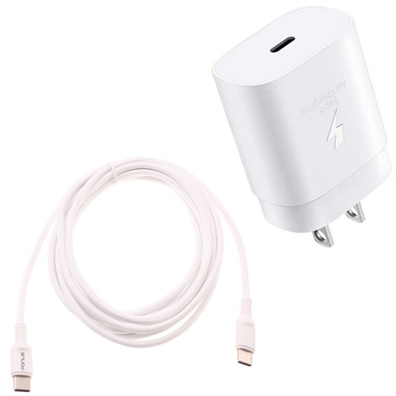 25W Fast Home Charger for Samsung Galaxy S24/Ultra/Plus Phone - PD Type-C 10ft USB-C Cable Quick Power Adapter Travel for Galaxy S24/Ultra/Plus