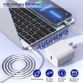thumbnail image 6 of iPhone Charger Super Fast Charging 20W PD, [2 Pack] USB C Charger Block with 10 FT Long Cable Compatible with iPhone 14/13/12/11, 6 of 6