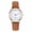 Brown, variant on Watches for Women Luminous Quartz Watch Digital Display Sandblast Leather Band Casual Daily Wear Wrist Watch Gift for Ladies - Red