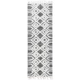 thumbnail image 2 of nuLOOM Marina Diamond Trellis High Low Shaggy Tassel Runner Rug, 2' 8" x 8', Grey, 2 of 2