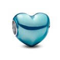 thumbnail image 2 of 925 Sterling Silver Turquoise Heart Charm Bead for Bracelet Charms Bangle Pendant Jewelry, 2 of 4