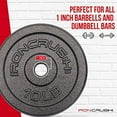 thumbnail image 3 of Standard 1 inch Cast Iron Weight plates - Superior Hammertone Finish, Wider Range 1.25-50 lbs Weights. Ideal for Dumbbell Handles, 1in Barbells, Adjustable Kettlebell Handles - Sol, 3 of 6
