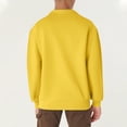 thumbnail image 3 of Soft Fleece Men Sweatshirts Quarter Zipper Sweatshirt No Hood Man Baggy 3/4 Zip Pullover Long Sleeve Cozy Polo Sweaters Orange M, 3 of 6