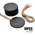 thumbnail image 3 of 10pcs Blackboard Tags,  Hanging Christmas Chalkboard Tags Mini Two-Sided Blackboard Round  with String, for Message Signs Table Numbers Price Tags,5cm, 3 of 7