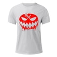 thumbnail image 4 of Blusas y camisas de manga corta y cuello redondo para hombre. Blusas/camisetas de manga corta con cuello redondo y estampado de Halloween para hombre. Blusa para hombre., 4 of 4