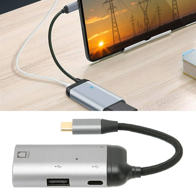 Ethernet To USB Adapter, USB To Ethernet Adapter High Speed PD Fast For OS X/iOS For For