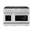thumbnail image 2 of ZLINE 48 in. 6.7 cu. ft. Paramount Double Oven Dual Fuel Range in Stainless Steel with 8 Brass Burners (SDR-BR-48), 2 of 2
