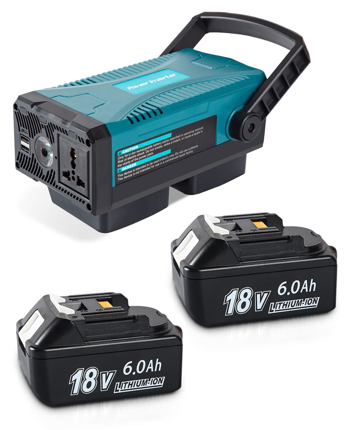2Pack 6000mAh Replacement for Makita 18V Battery and a Power Inverter Compatible with Makita 18V Battery Turn to 110V/150W Power Station (Include Power & 2Pack Battery) - Walmart.com