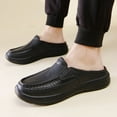 thumbnail image 2 of NGHnuifg Men Sandals Fashionable New Pattern Simple Solid Color Summer Casual Half Drag Flat Bottom Mens Closed Toe Sandals Size 14 Wide Mens Sandals Slide 11 Mens Closed Toe Sandals Size 14, 2 of 9