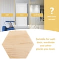 thumbnail image 3 of Hemoton 25PCS Unfinished Wood Hexagon Unpainted Wood Hexagon Cutout Wood Hexagon Shaped Slices Ornaments for Wedding DIY Supplies 38mm, 3 of 8